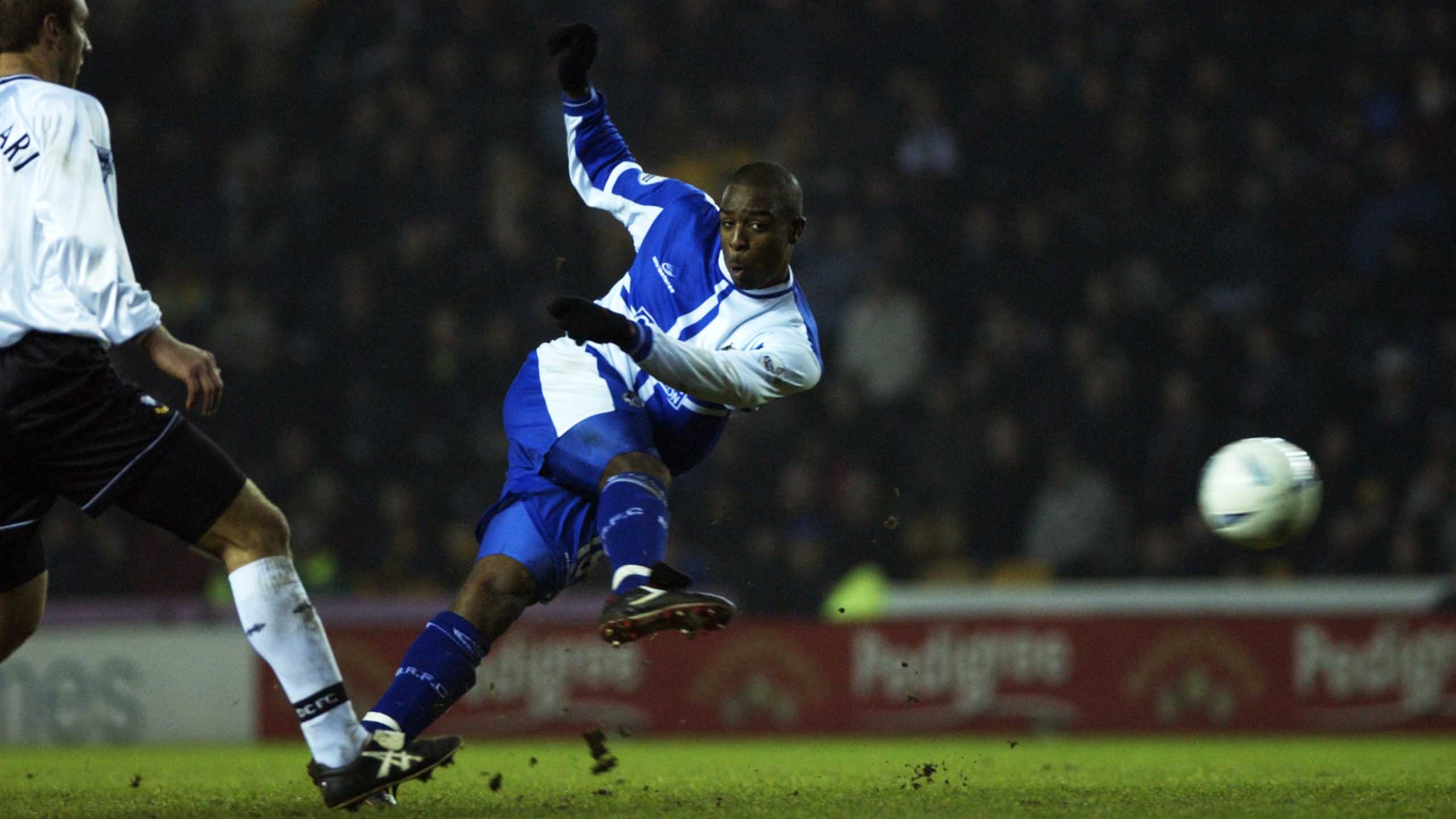 Bristol Rovers' Nathan Ellington scored a hat-trick against Derby County in 2002
