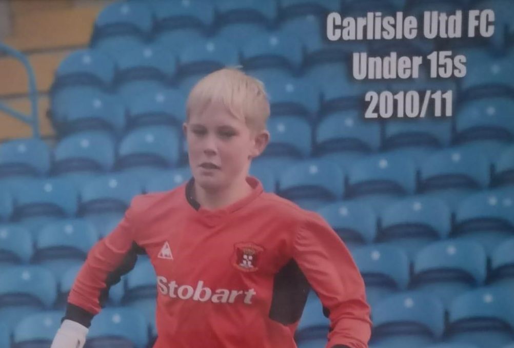 Playing for Carlisle United's U15s at Brunton Park!