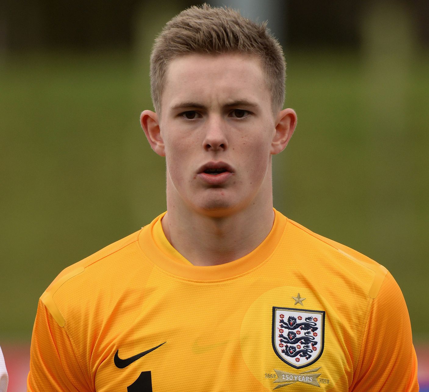 One of my first games for England with the U17s