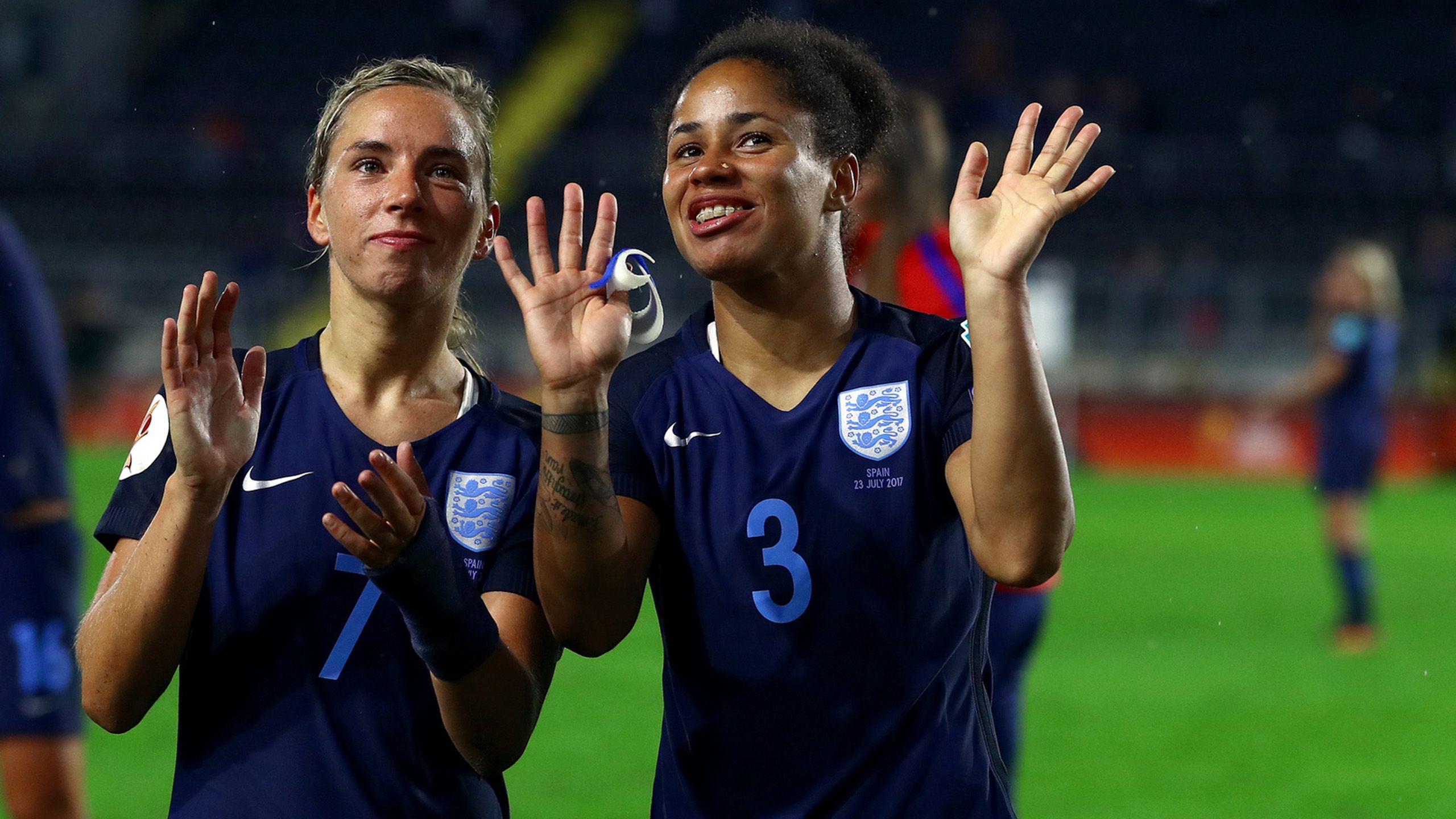 England Women's duo Demi Stokes and Jordan Nobbs