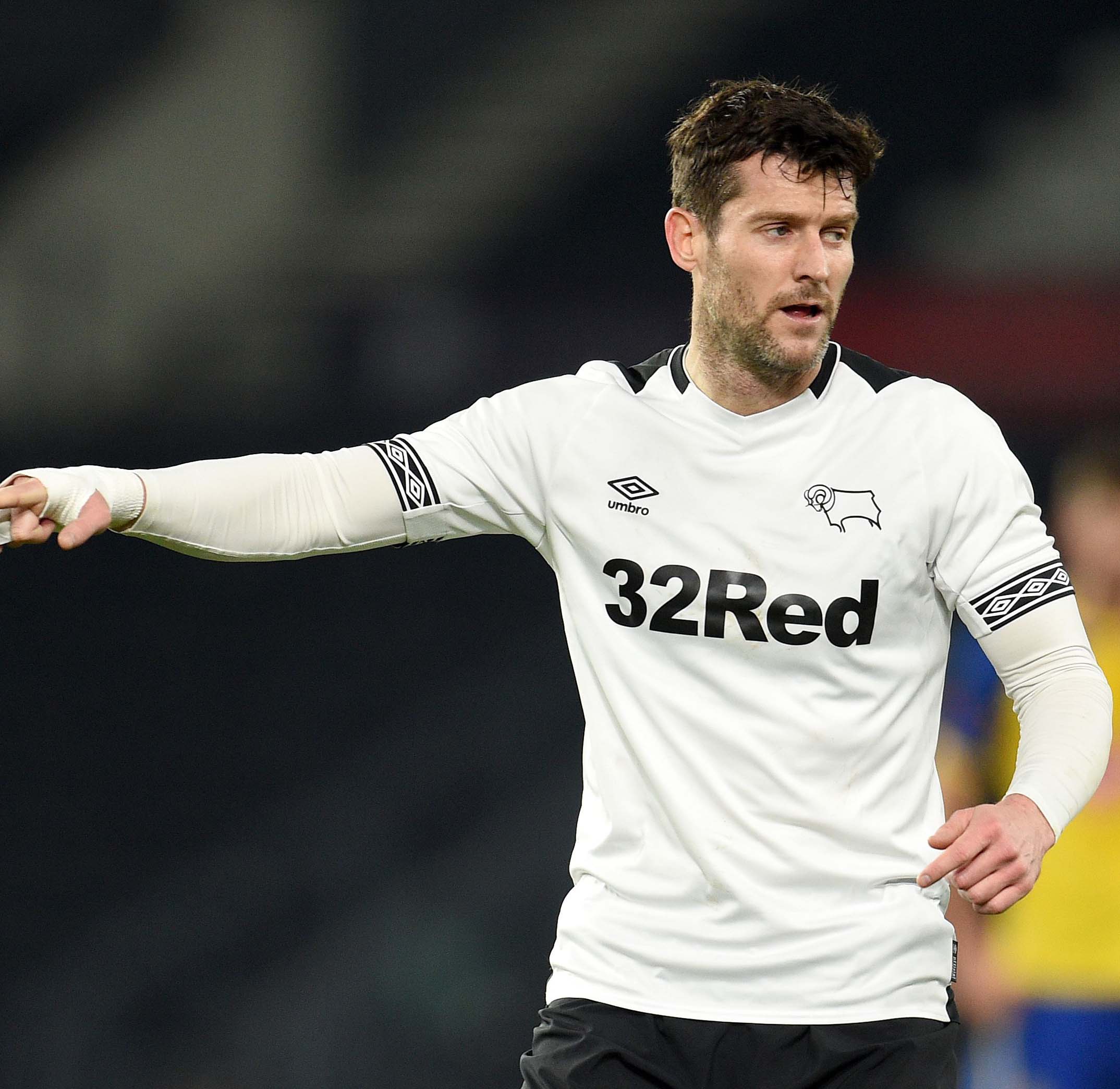 David Nugent in action for Derby County