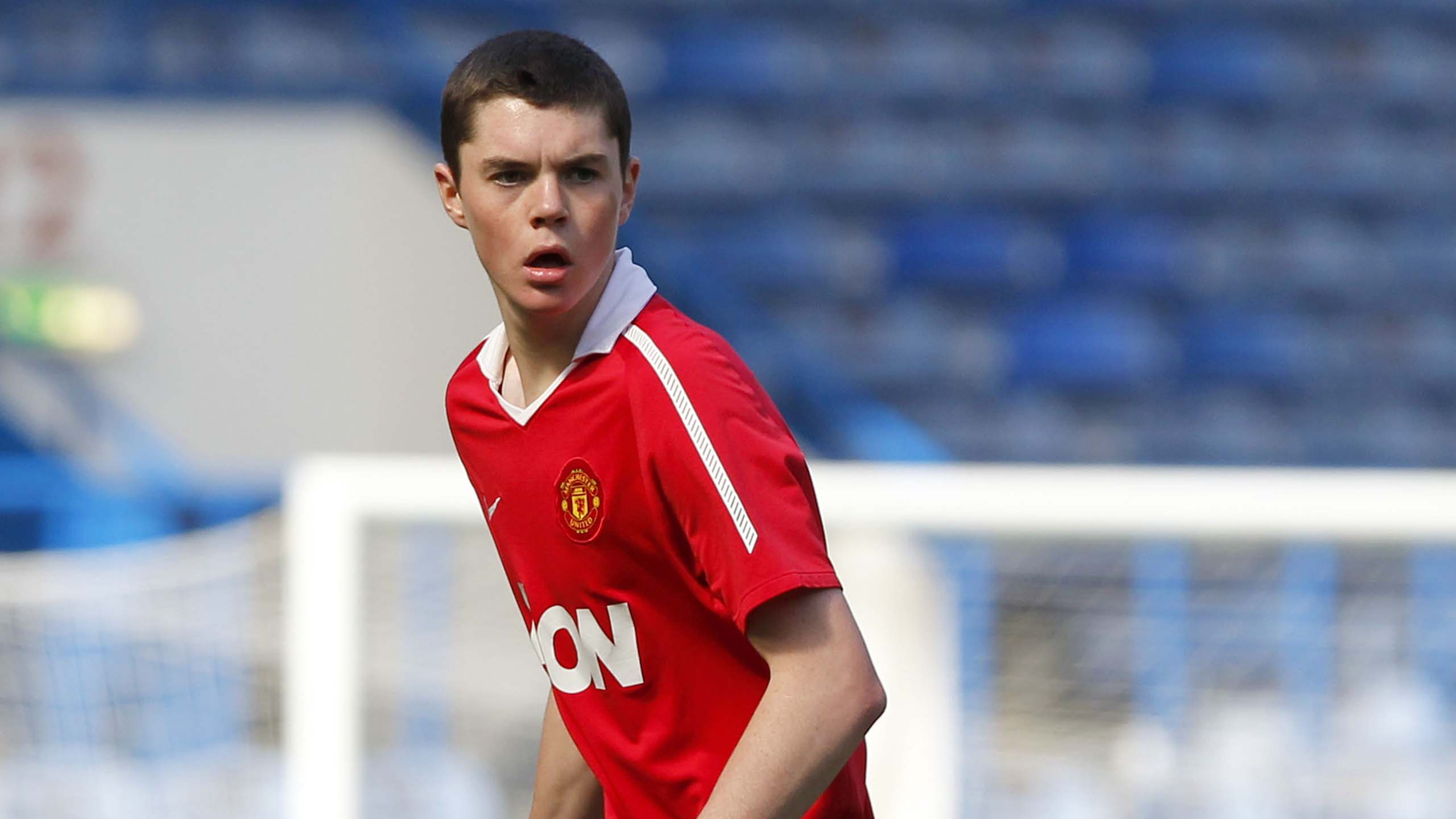 Michael Keane in action for Manchester United
