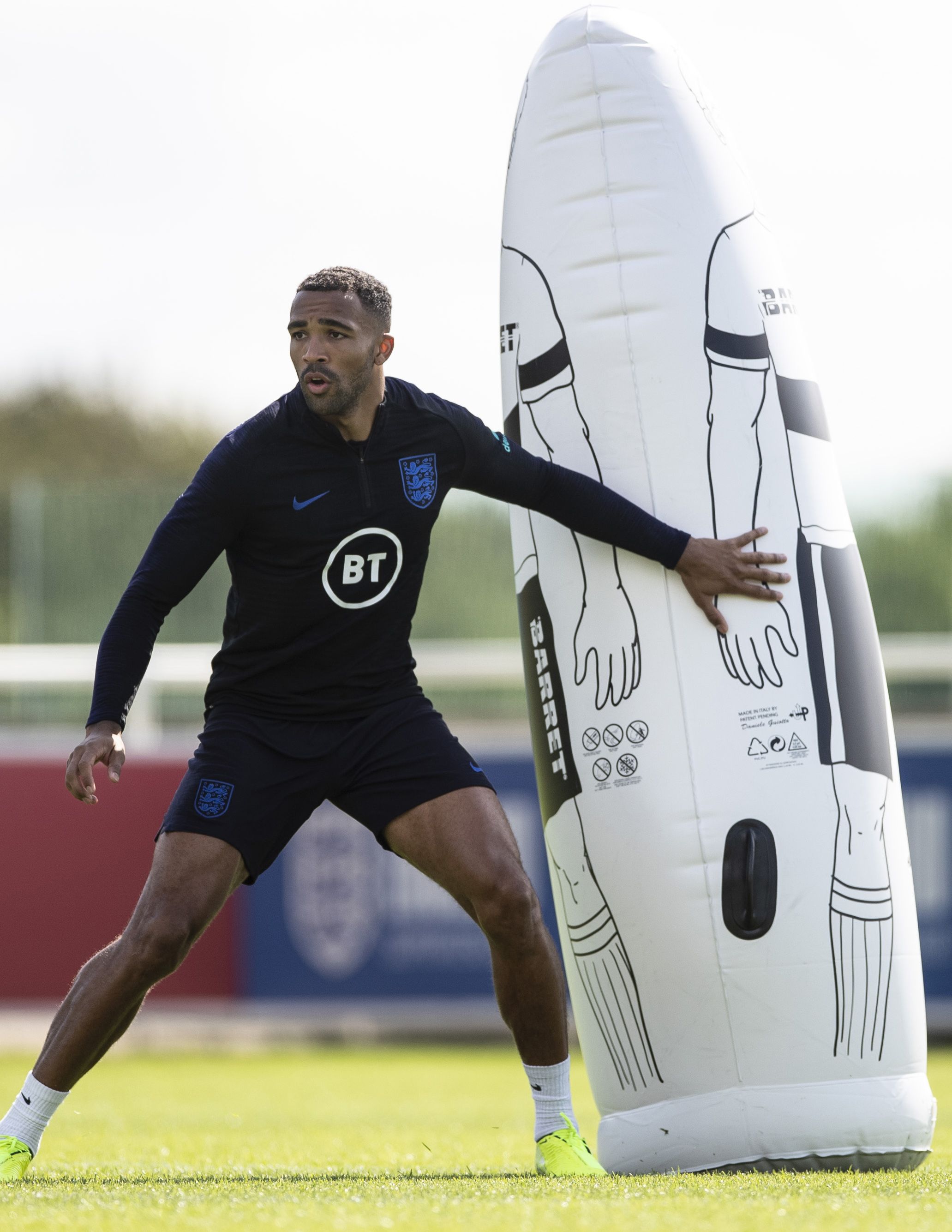 England's Callum Wilson in training